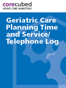 Geriatric Care Planning Time and Service Log